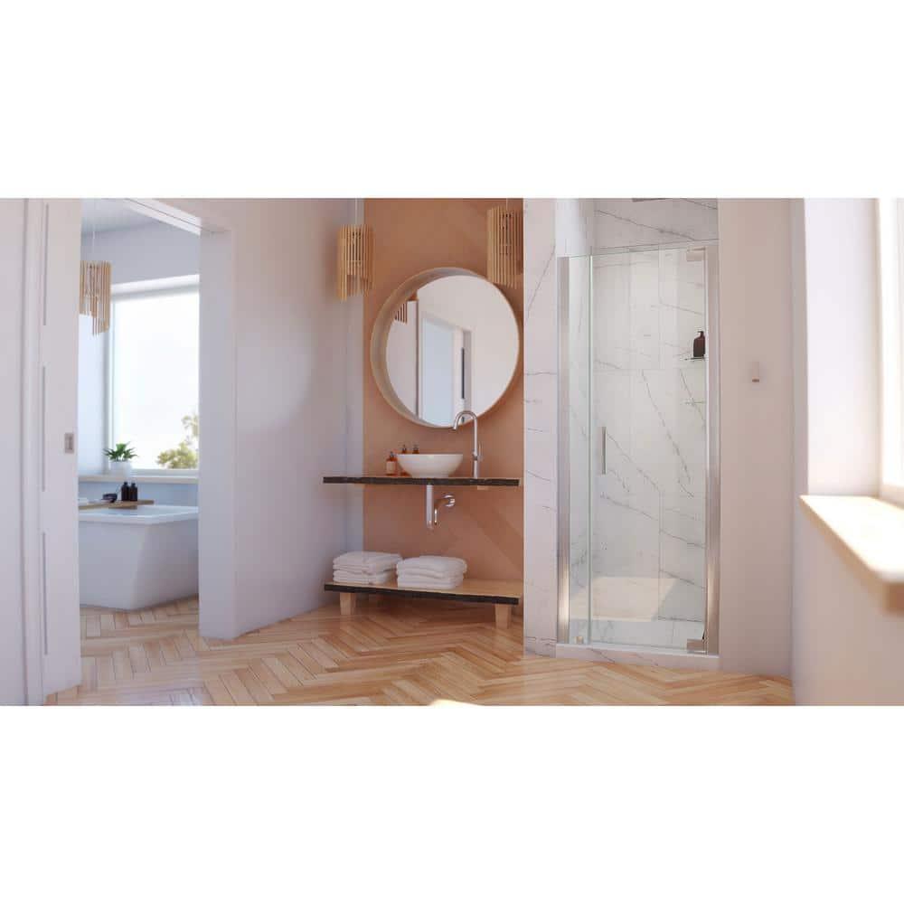 Elegance-LS 34.5" W x 72" H Pivot Frameless Shower Door with ClearMax™ Technology