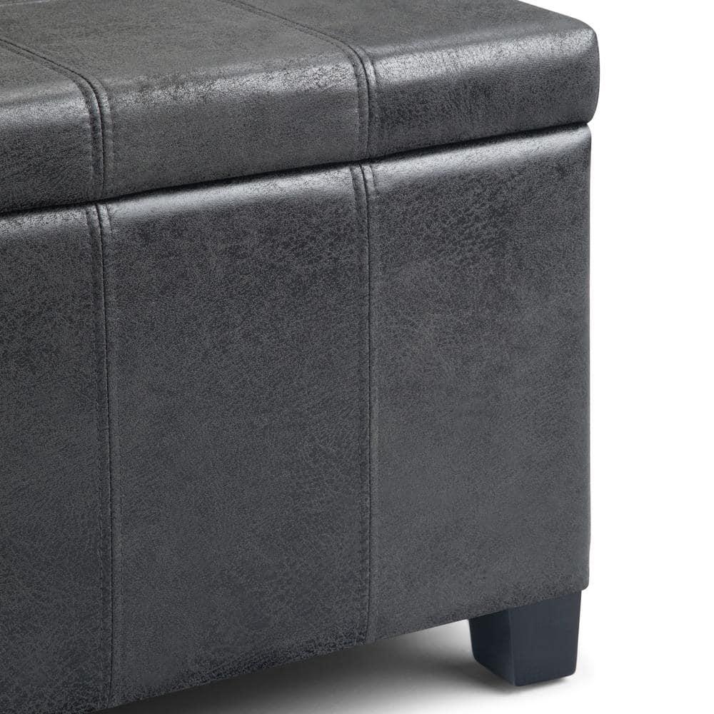 Simpli Home Dover Storage Ottoman Bench,Assembled