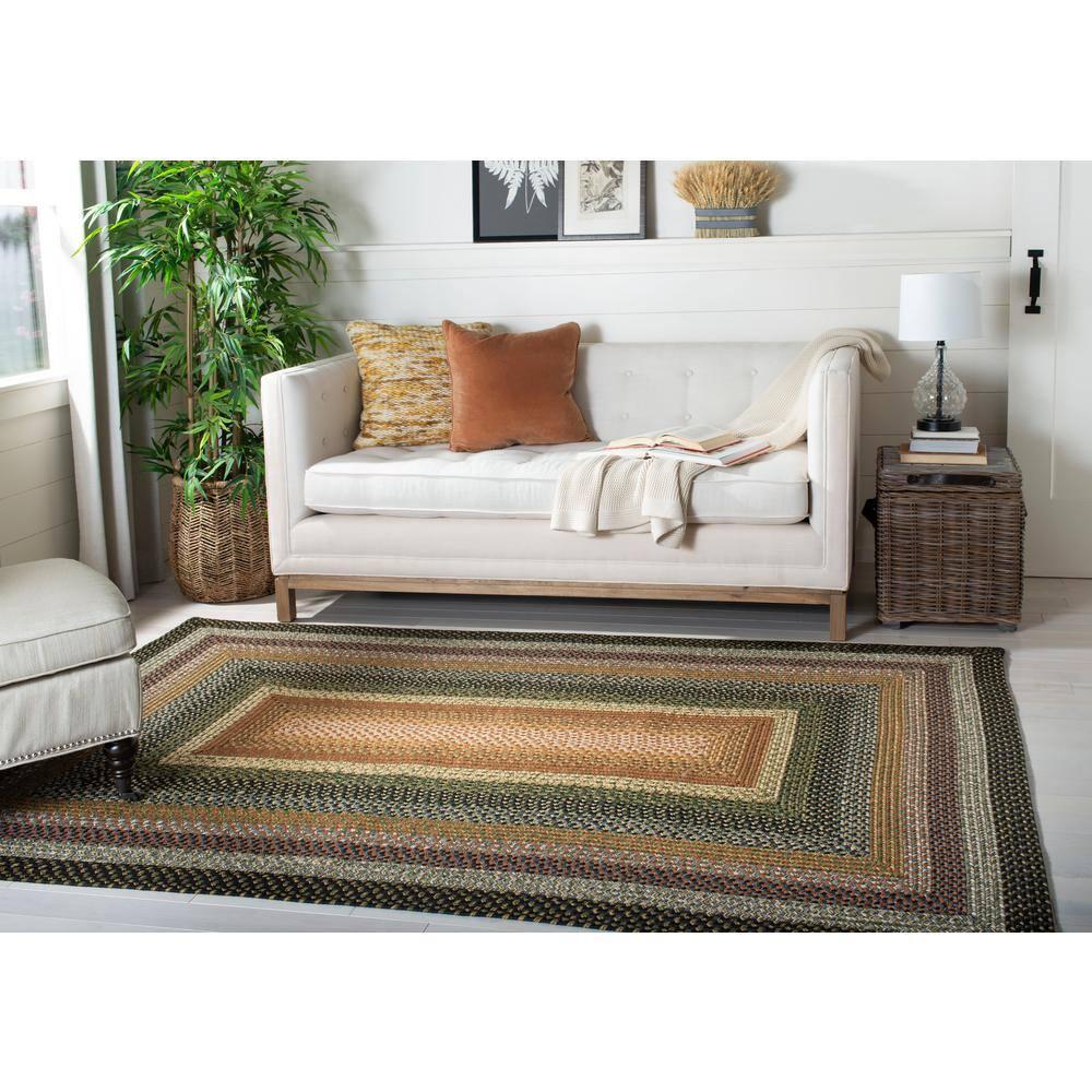 Braided BRD308 Hand Woven Area Rug - Multi - 6'x6' - Safavieh.