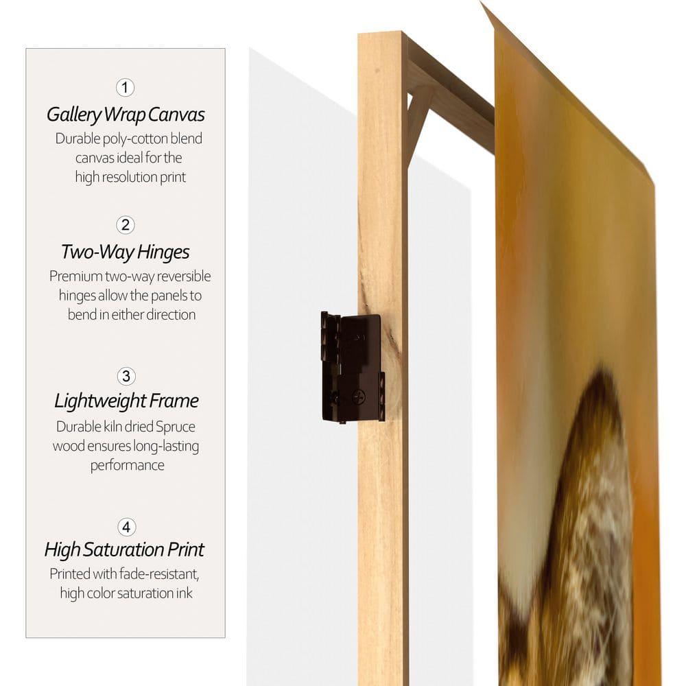 47.25'' W x 71'' H 3 - Panel Folding Room Divider