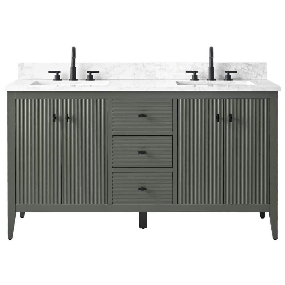 60" Double Bathroom Vanity Set