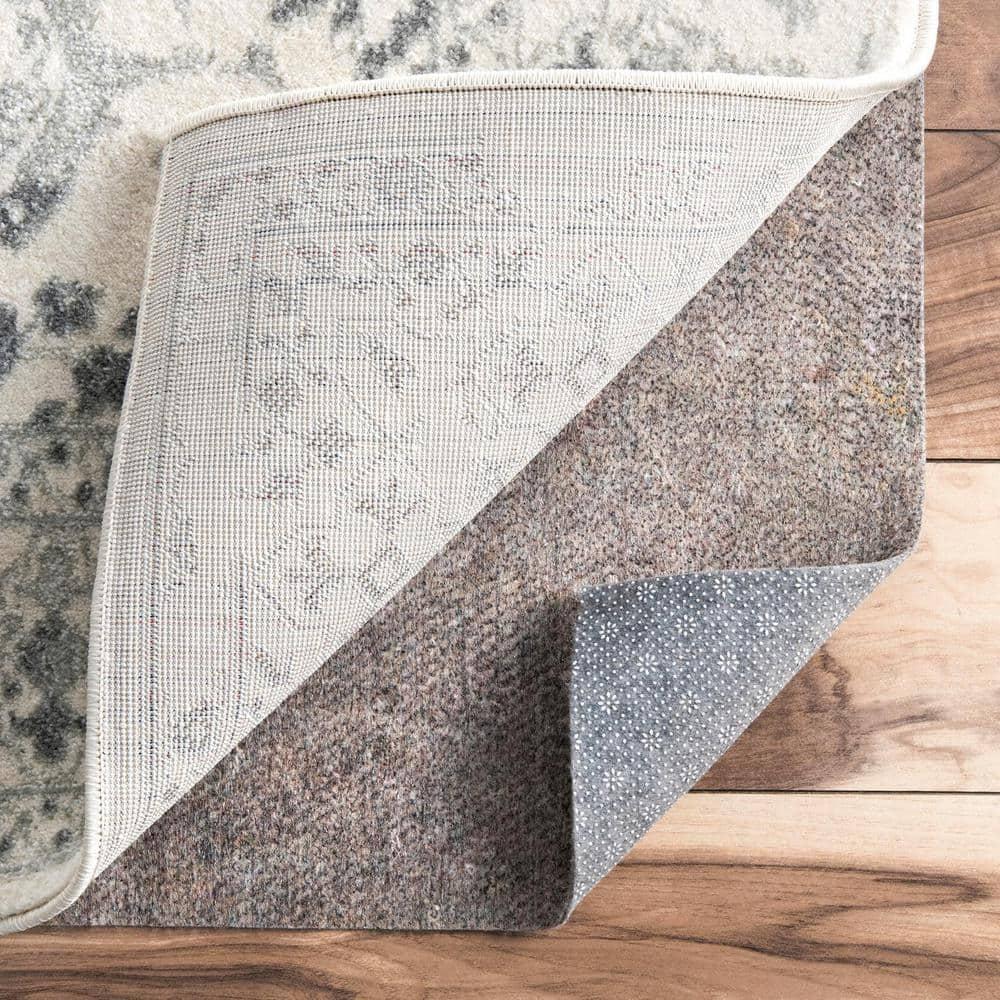 Nuloom Brody Eco-Friendly Non Skid Rug Pad, Oval 6' x 9', Gray