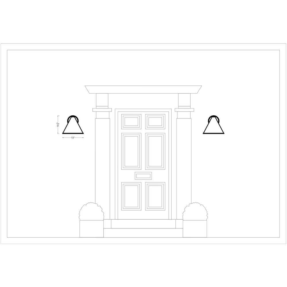 Crittenden 1-Light Black Outdoor Wall Lantern