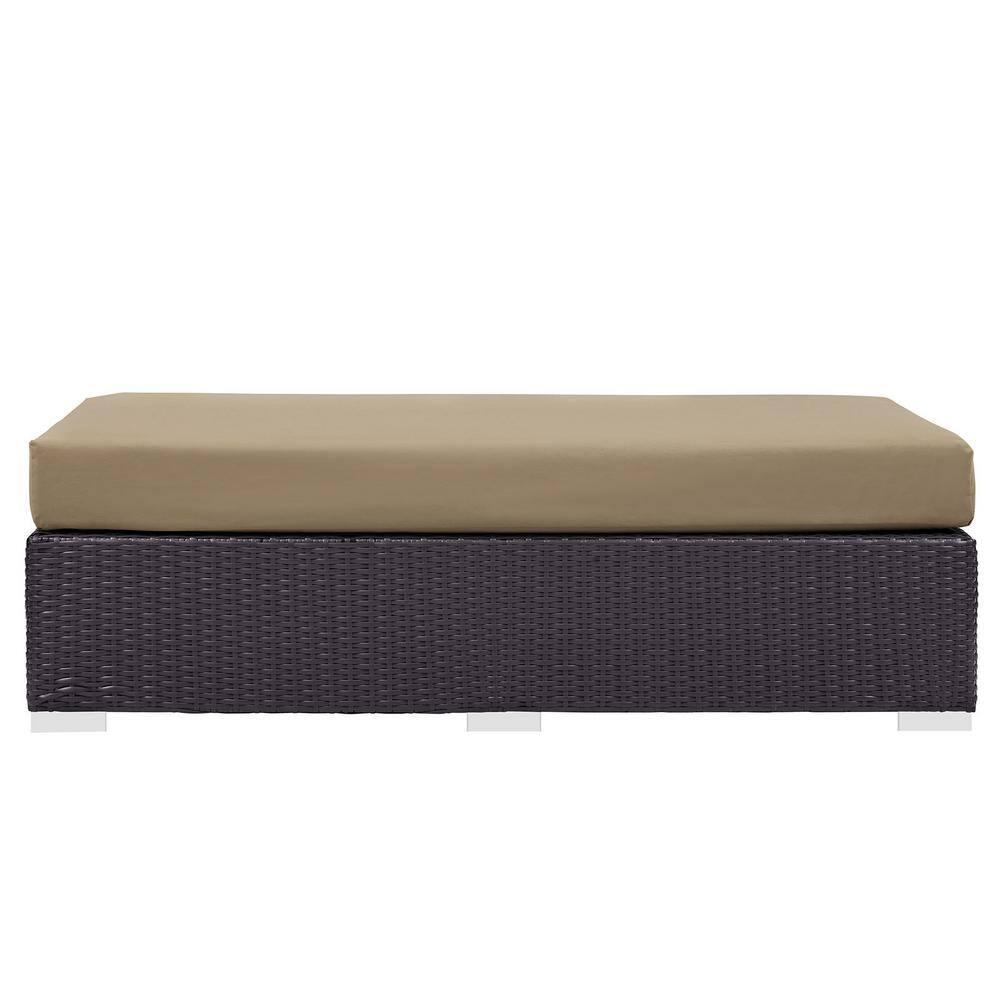 Elswick Rectangle Outdoor Ottoman with Cushion