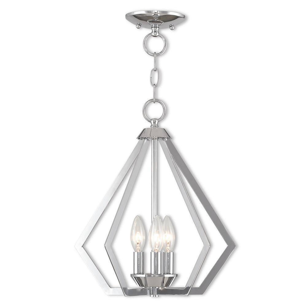 Livex Lighting Prism 3 - Light Chandelier in  Polished Chrome