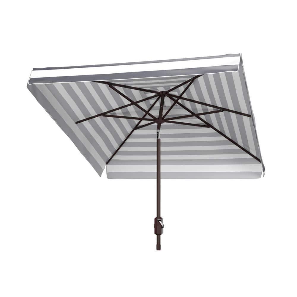 Elsa Fashion Line 7.5 Ft Square Umbrella - PAT8403 - Black/White - Safavieh