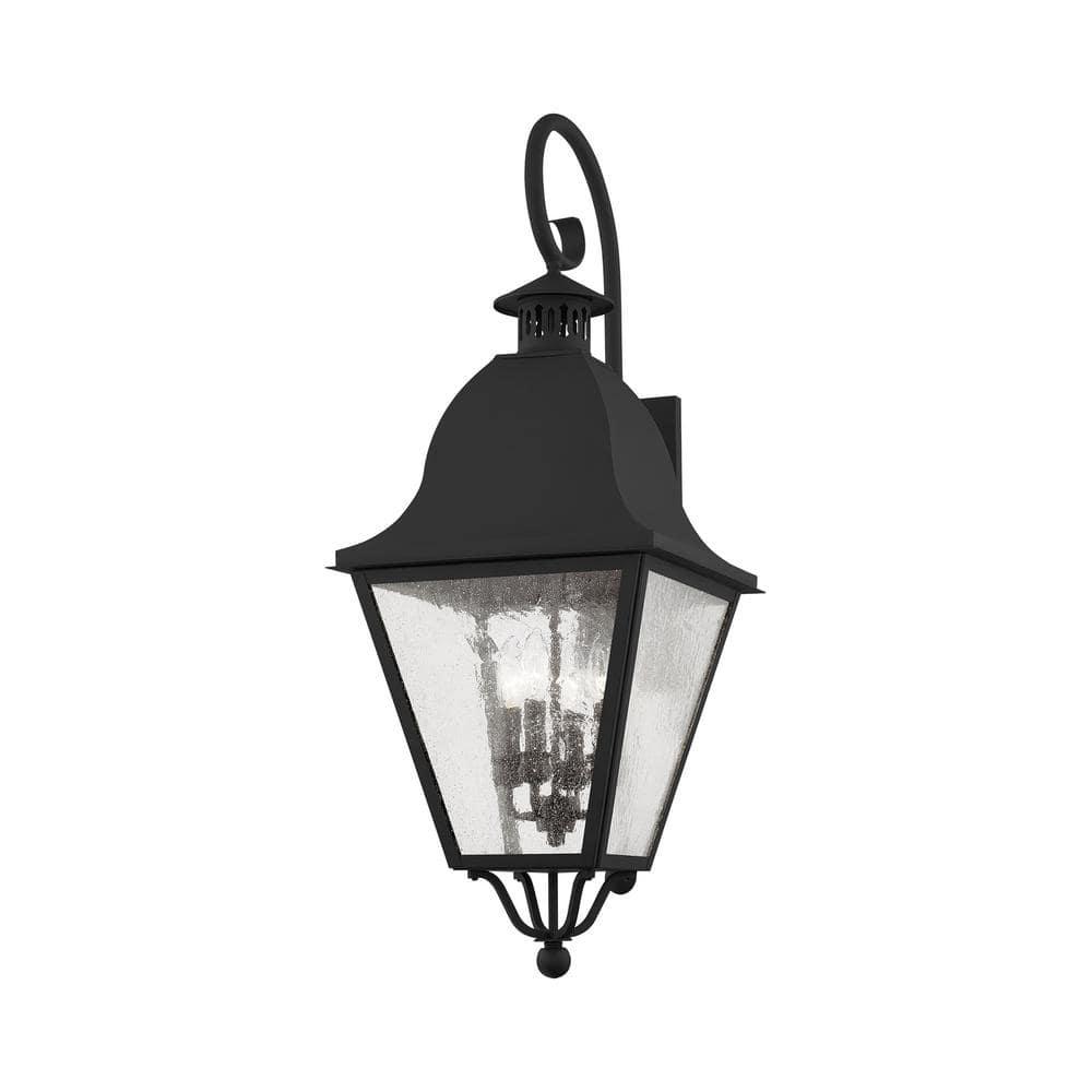 Livex Lighting Amwell 4 - Light Wall Light in  Black