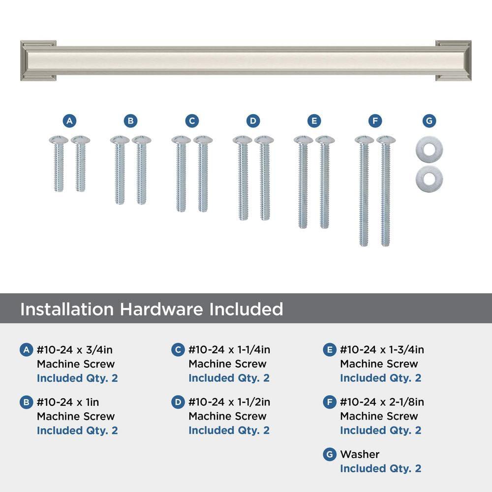Amerock Appoint 12 inch (305mm) Center-to-Center Satin Nickel Appliance Pull
