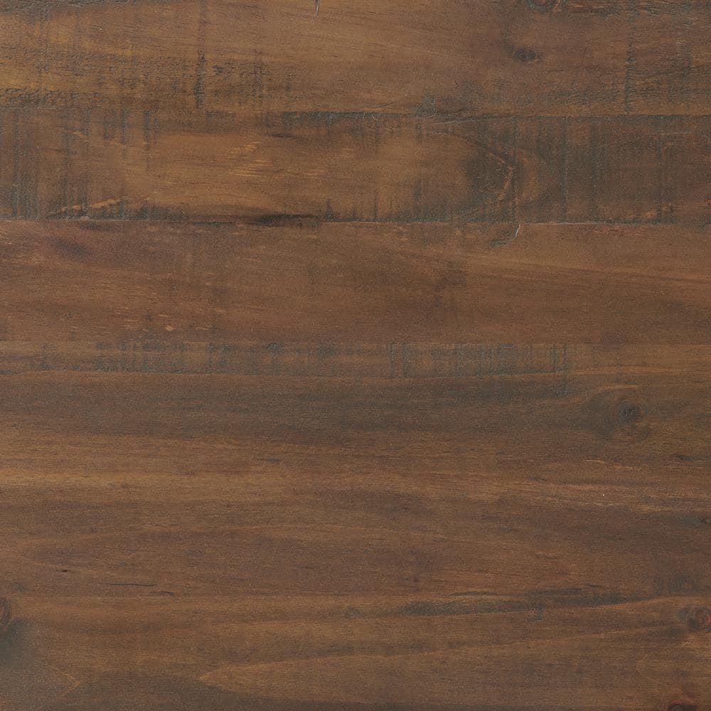 48" Adam Solid Wood Desk Rustic Natural - Alaterre Furniture: Stained Finish, No Storage, Home Office