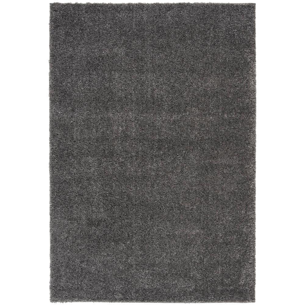 August Shag 900 AUG900 Power Loomed Indoor Area Rug - Grey - 4'x6' - Safavieh
