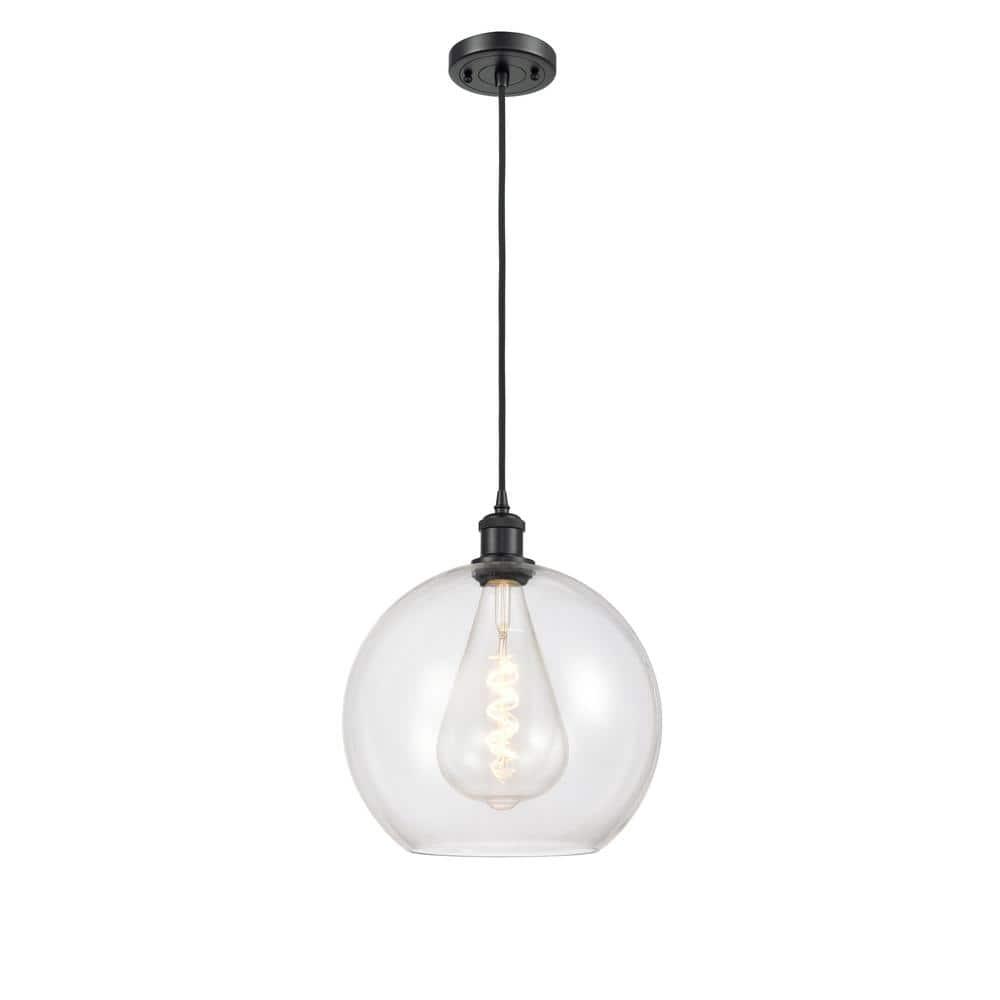 Innovations Lighting Athens 1 - Light Pendant in  Matte Black