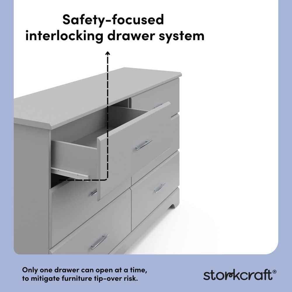 Brookside 6 Drawer Double Dresser