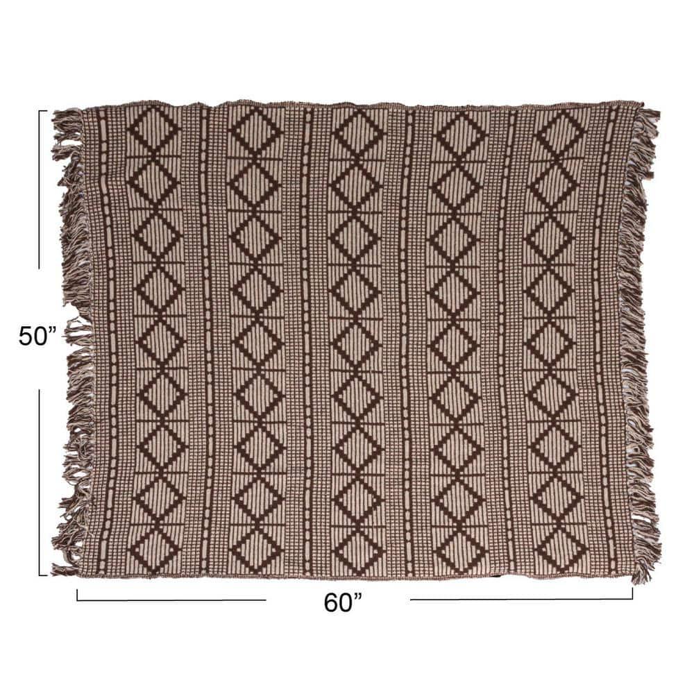 Bloomingville Hand Woven Throw Blanket