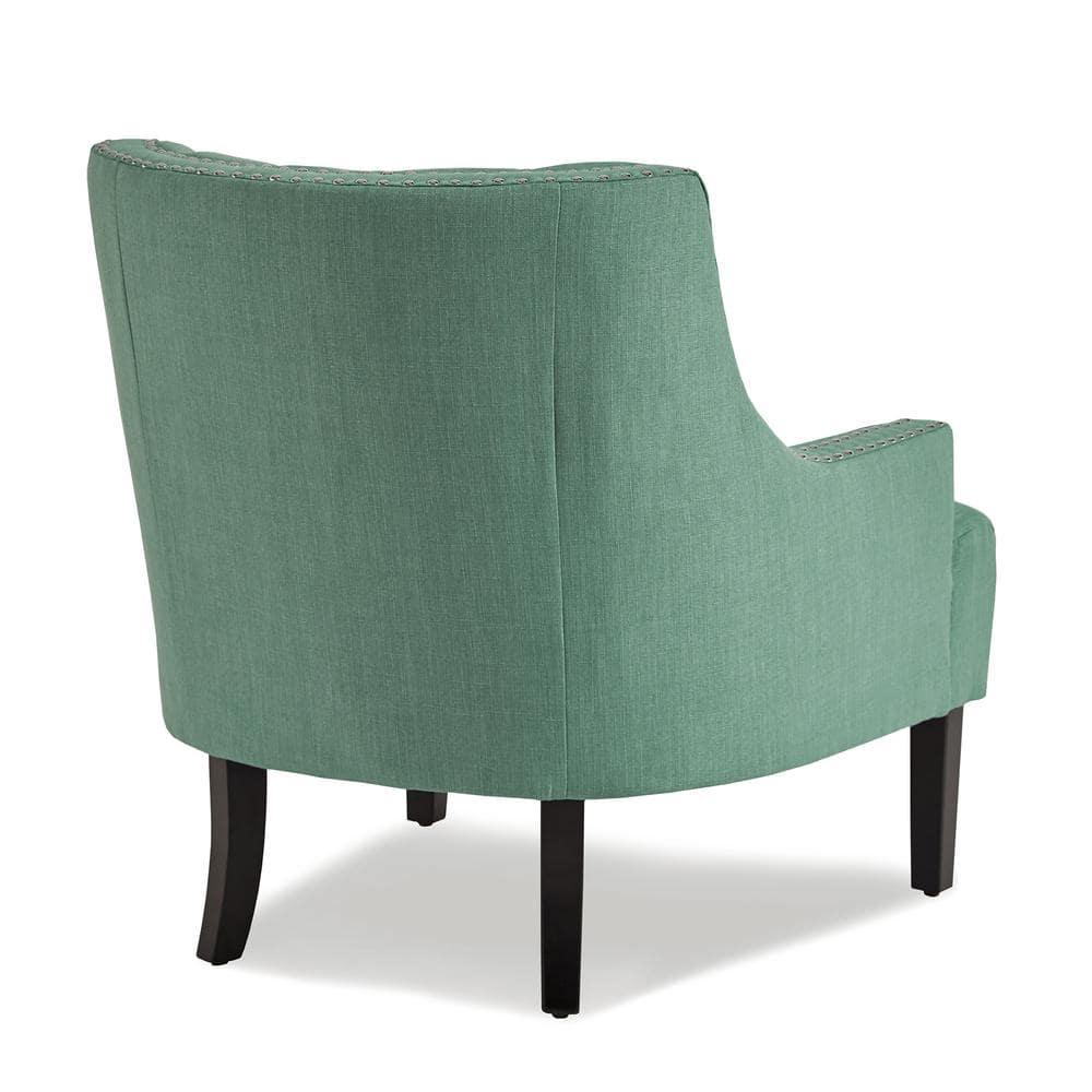 Lexicon Charisma Upholstered Accent Chair in Teal