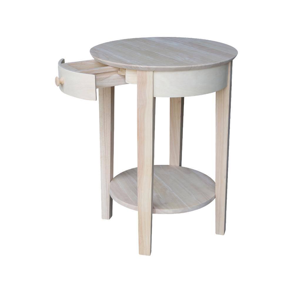 International Concepts Phillips Accent Table Includes Drawer