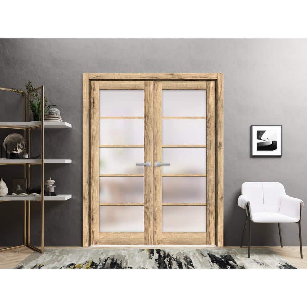 Quadro Solid + Manufactured Wood Paneled Slab Door