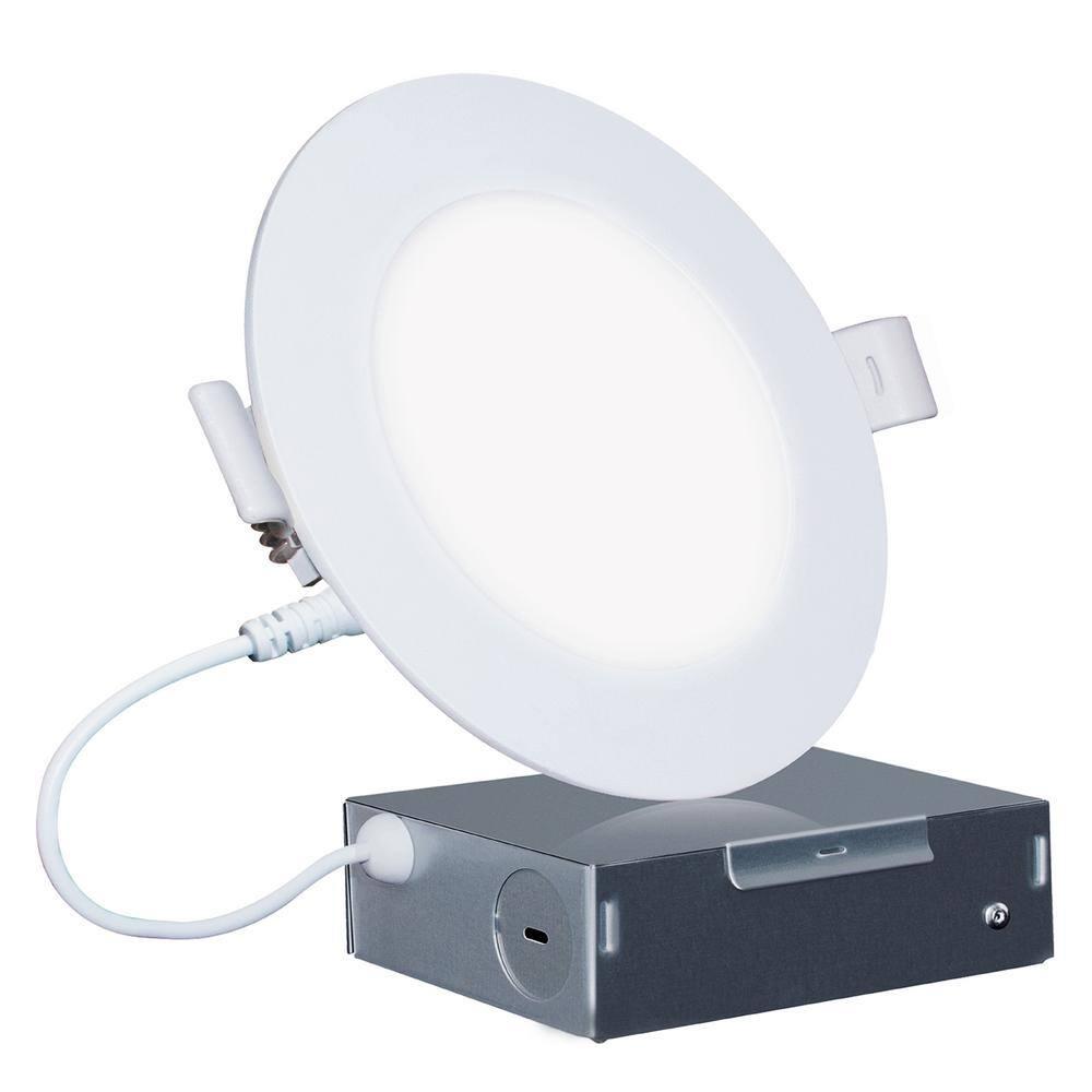 6" Slim Recessed LED, 12W, 2700K Soft White, Dimmable