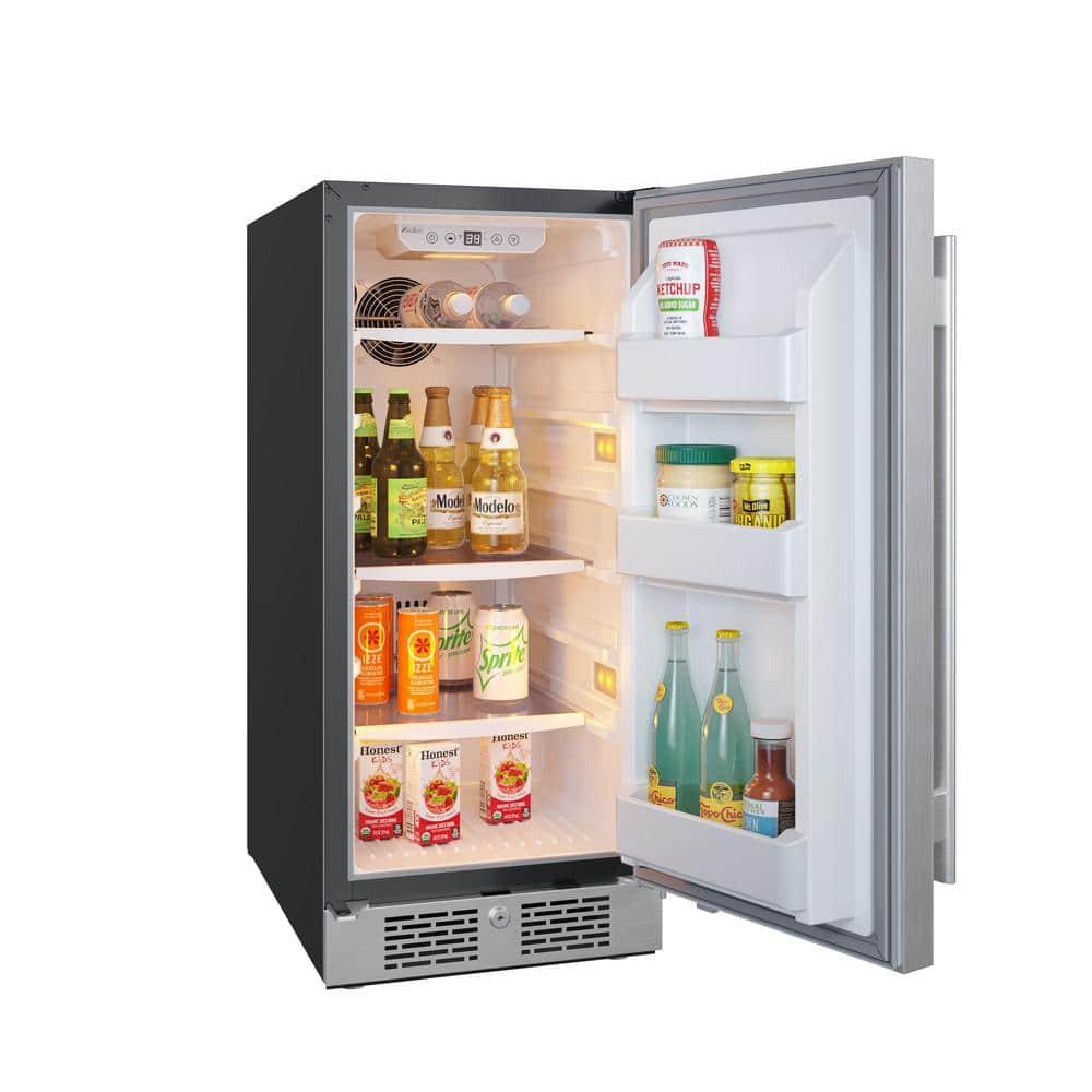 Avallon Afr152rh 15" Wide 3.3 Cu. Ft. Compact Refrigerator - Stainless Steel