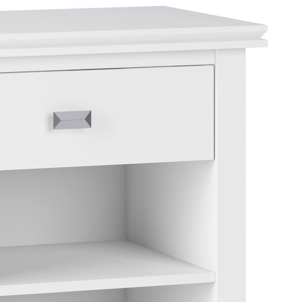 Simpli Home Artisan 24"W Solid Wood Nightstand with Drawer and Shelves