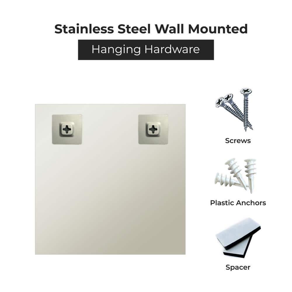Fab Glass and Mirror Frameless Square Beveled Wall Mirror