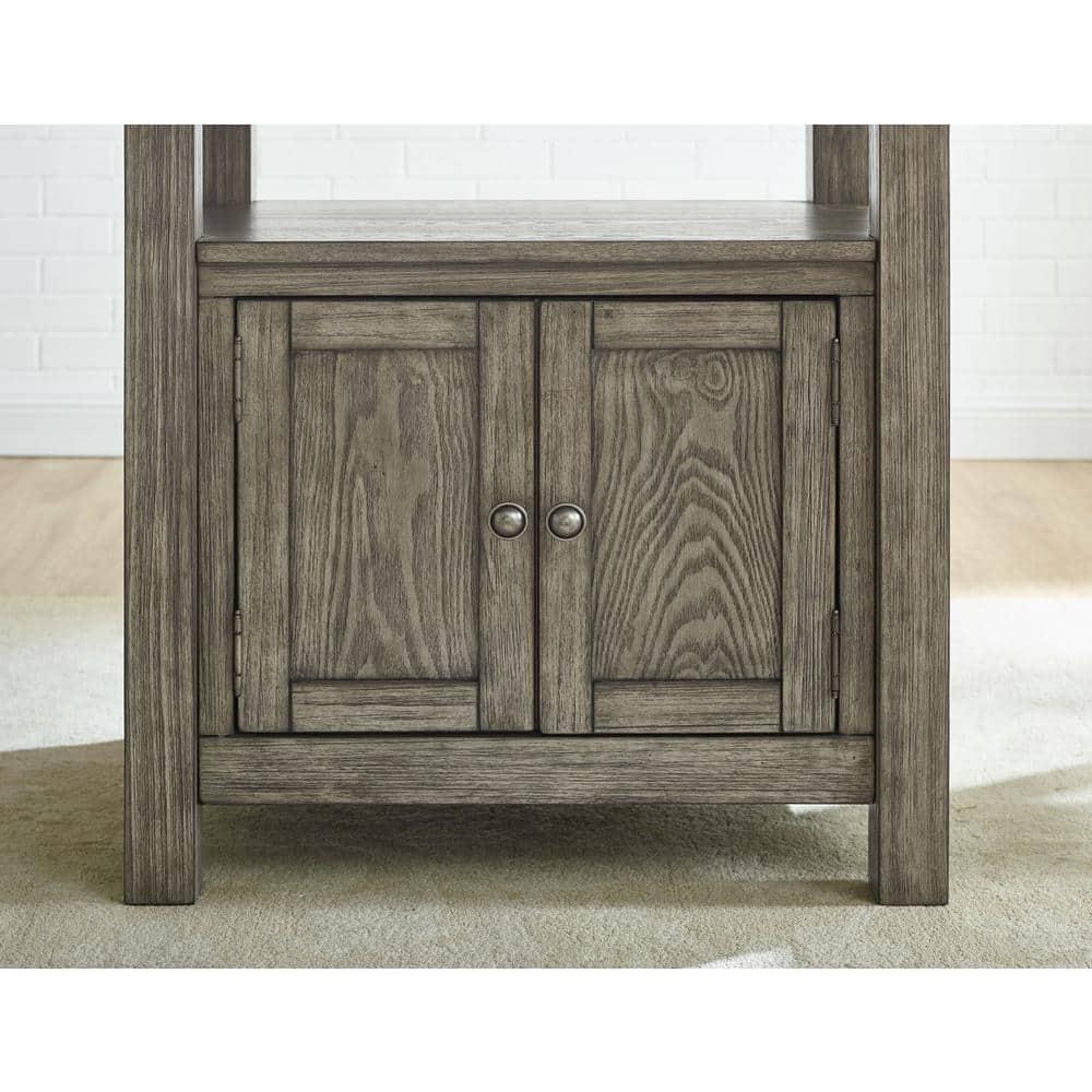 7pc Grayson Marble Counter Dining Set Gray/Driftwood - Steve Silver Co.