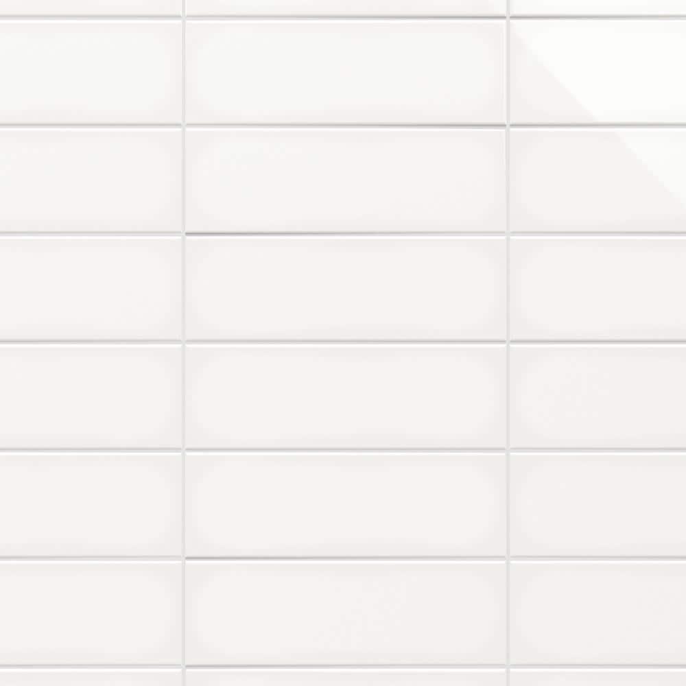 Remington 3.93 in. x 11.81 in. Polished Porcelain Subway Wall Tile (13.55 Sq. Ft. / Case)