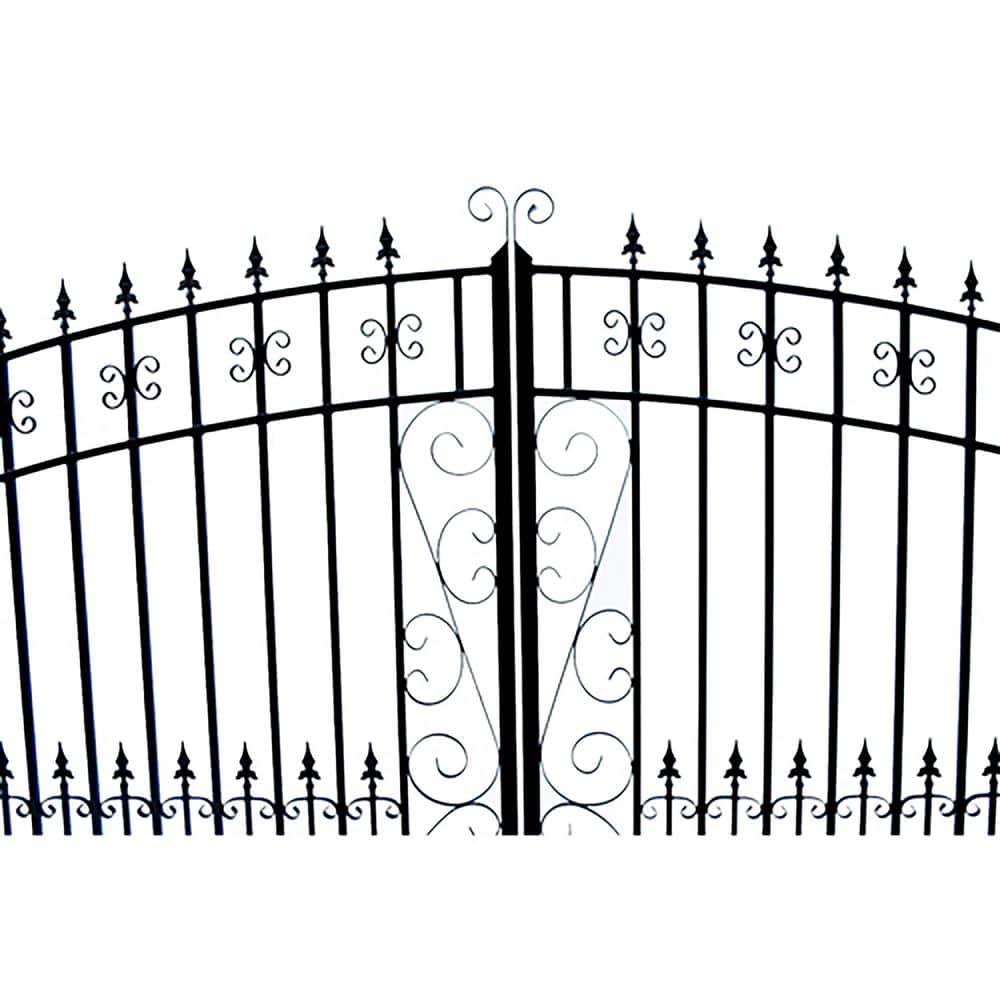 ALEKO Steel Dual Swing Driveway Gate - VENICE Style