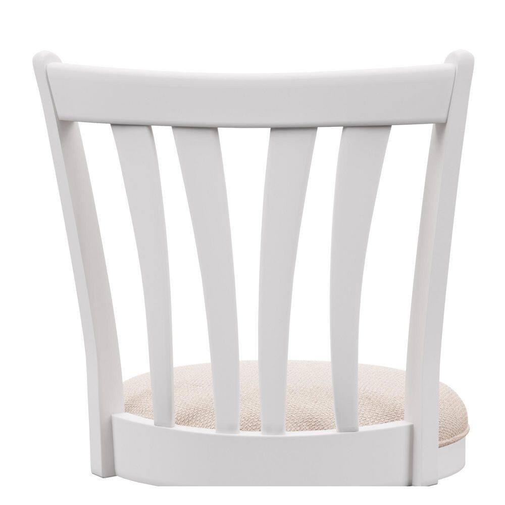 30&#34; Savana Wood Bar Height Swivel Stool White - Hillsdale Furniture