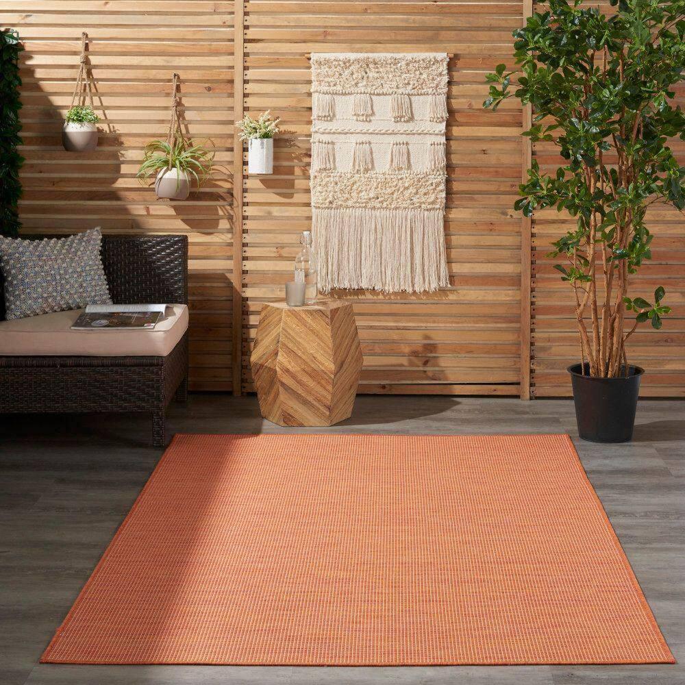 Nourison Positano POS01 Indoor/outdoor Area Rug - Terracotta 4' x 6'