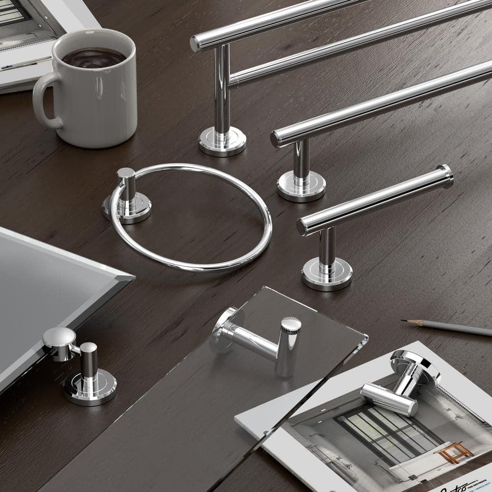 Latitude II Wall Mounted Towel and Robe Hook Rack with 3 Hooks