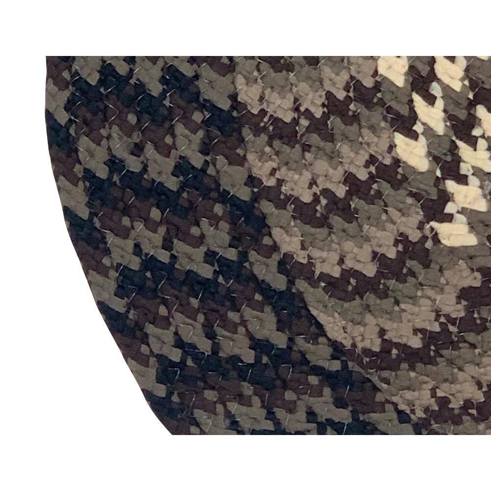 48" x 72" Alpine Collection Chocolate Stripe Reversible Indoor Area Utility Oval Rug - Better Trends
