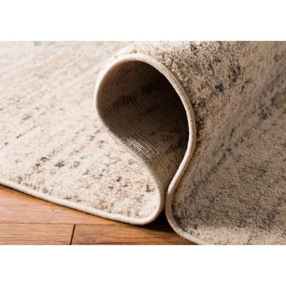 Monaco MNC209 Power Loomed Indoor Area Rug - Grey/Multi - 9' Round - Safavieh.