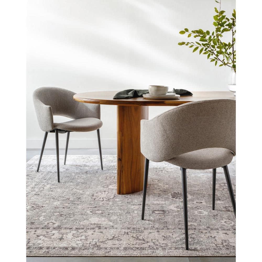 Becki Owens x Livabliss Oriental Vintage Dark Brown Area Rug