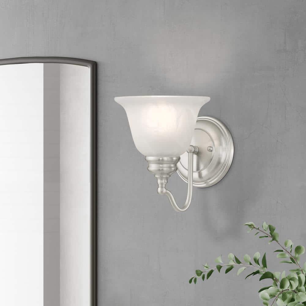 Livex Lighting Essex 1 - Light Vanity in  Brushed Nickel