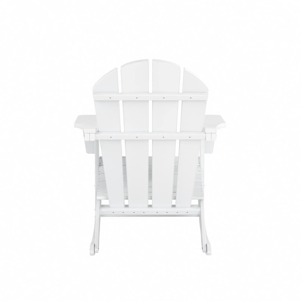 Polytrends  Laguna Hdpe All Weather Outdoor Patio Rocking Chair (Set of 2) White