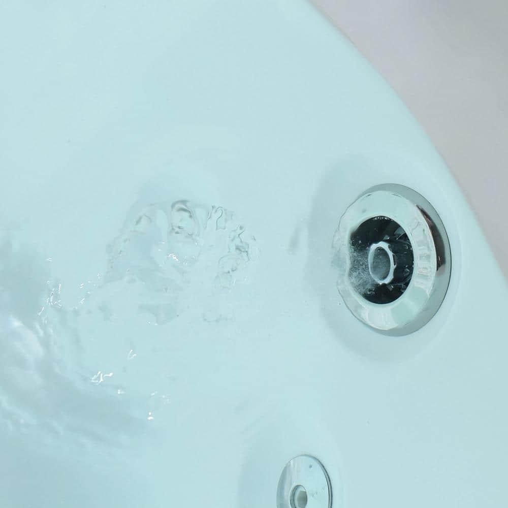 Modern 72'' x 48'' Alcove / Tile In Whirlpool Plastic / Acrylic Bathtub with Faucet