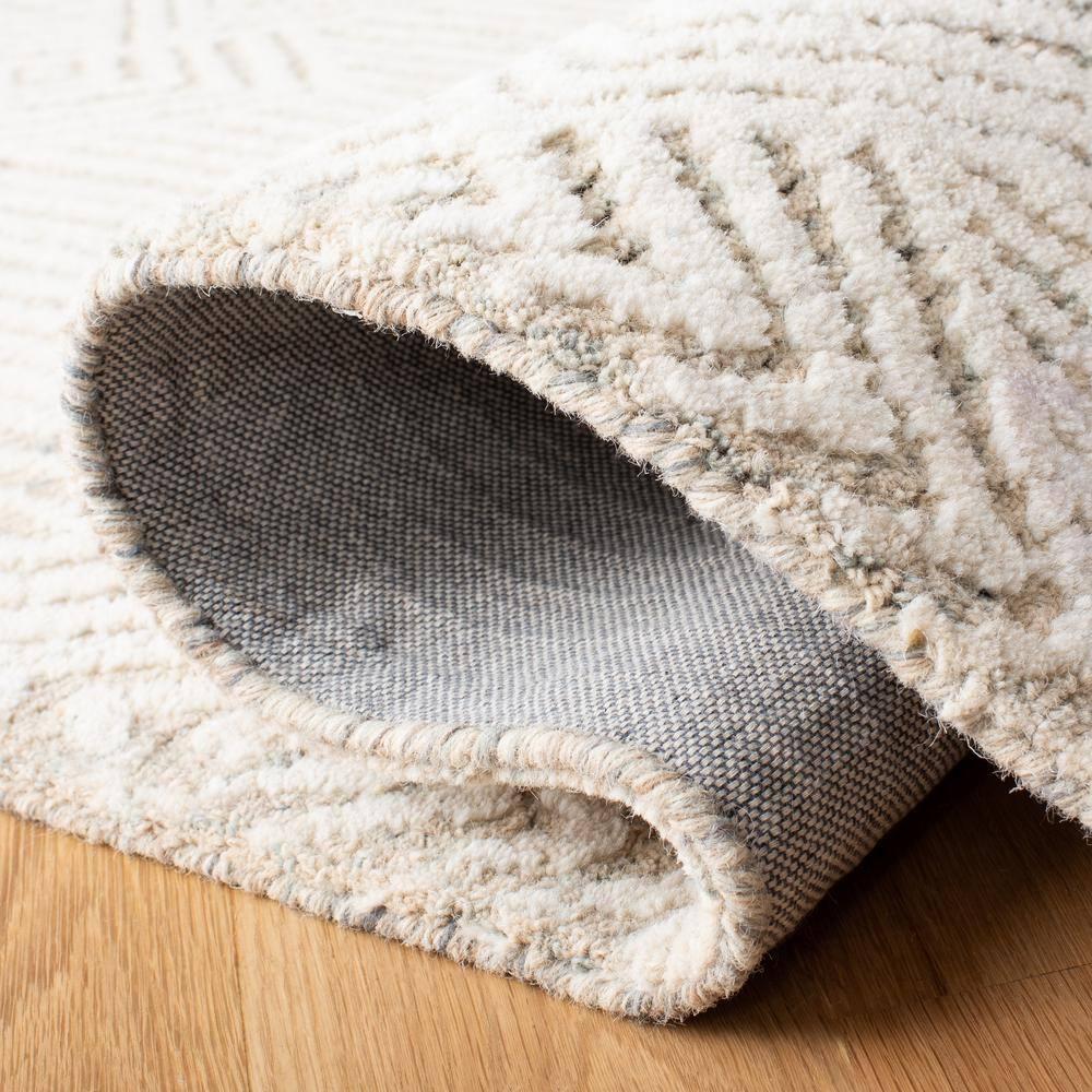 Metro MET401 Hand Tufted Area Rug - Beige/Ivory - 6'x6' - Safavieh.