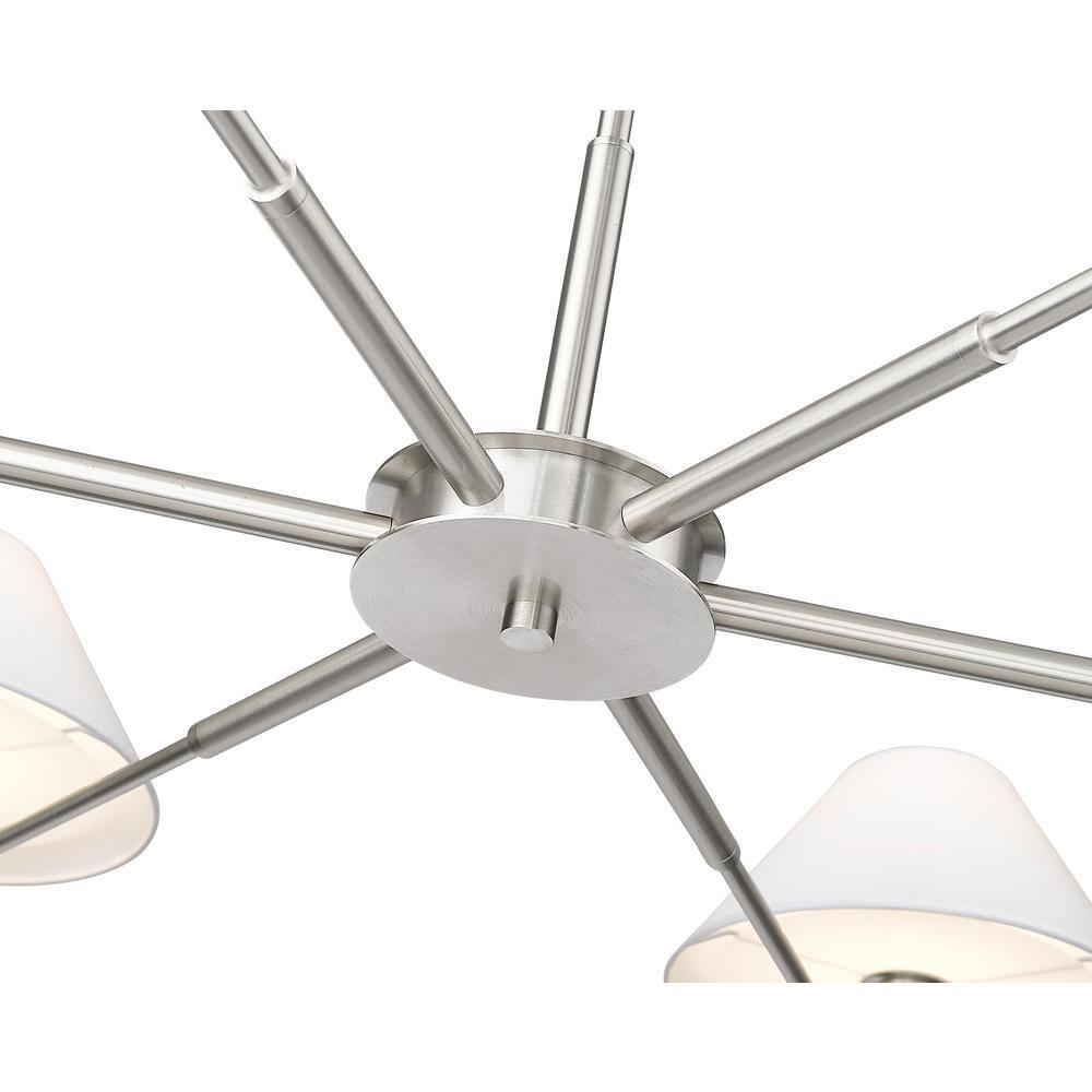 Z-Lite Leila 6 - Light Chandelier in  Brushed Nickel
