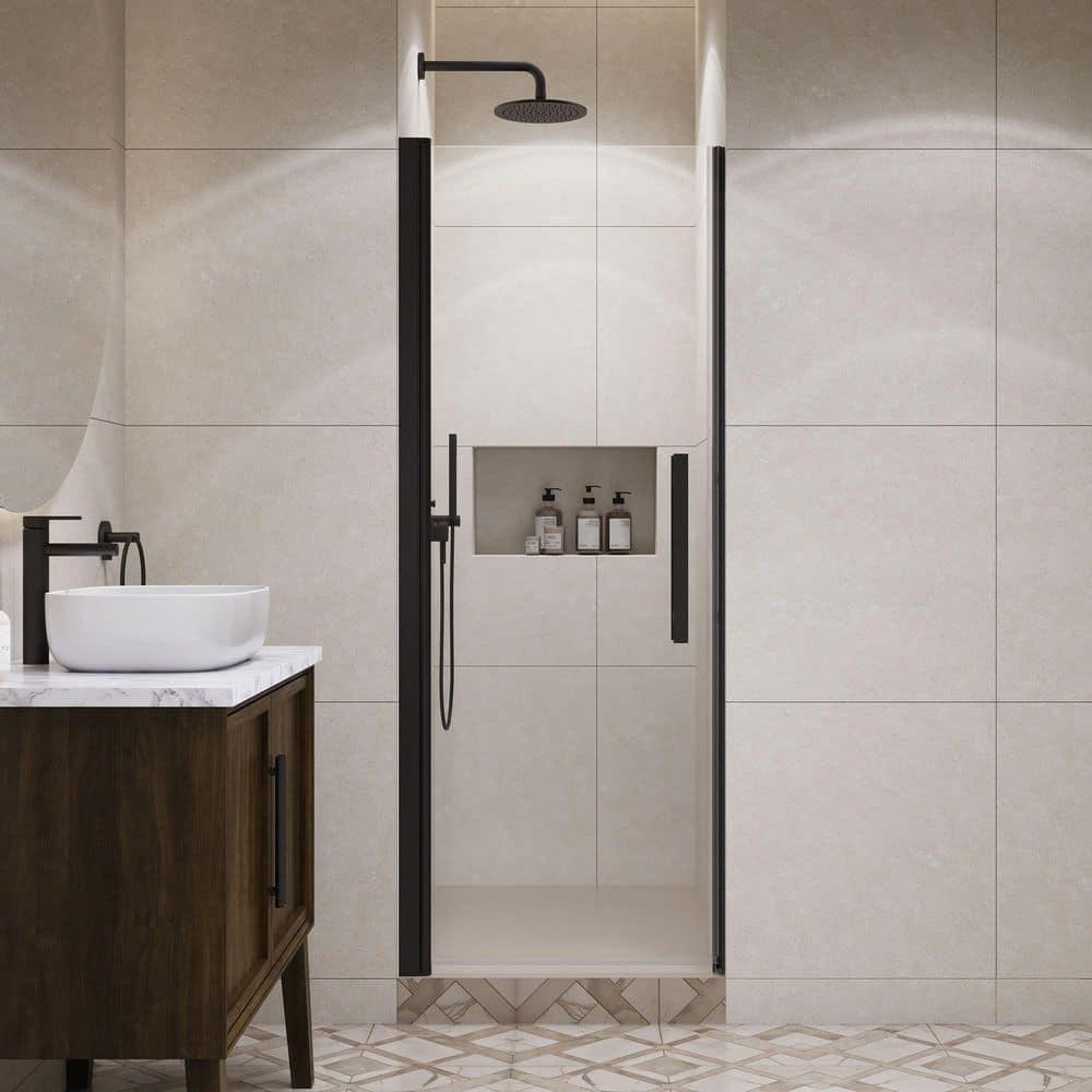 OVE Decors Pasadena 28 To 29 3/8 In. W X 72 In. H Alcove Frameless Pivot Shower Door , 2025