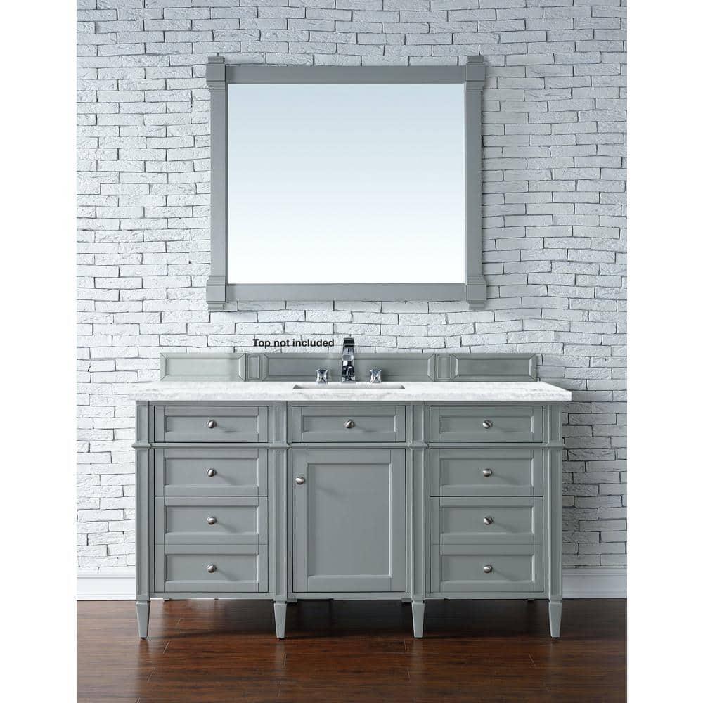 James Martin Vanities 650-V60s Brittany 60" Single Basin Poplar Wood Vanity Cabinet Only -