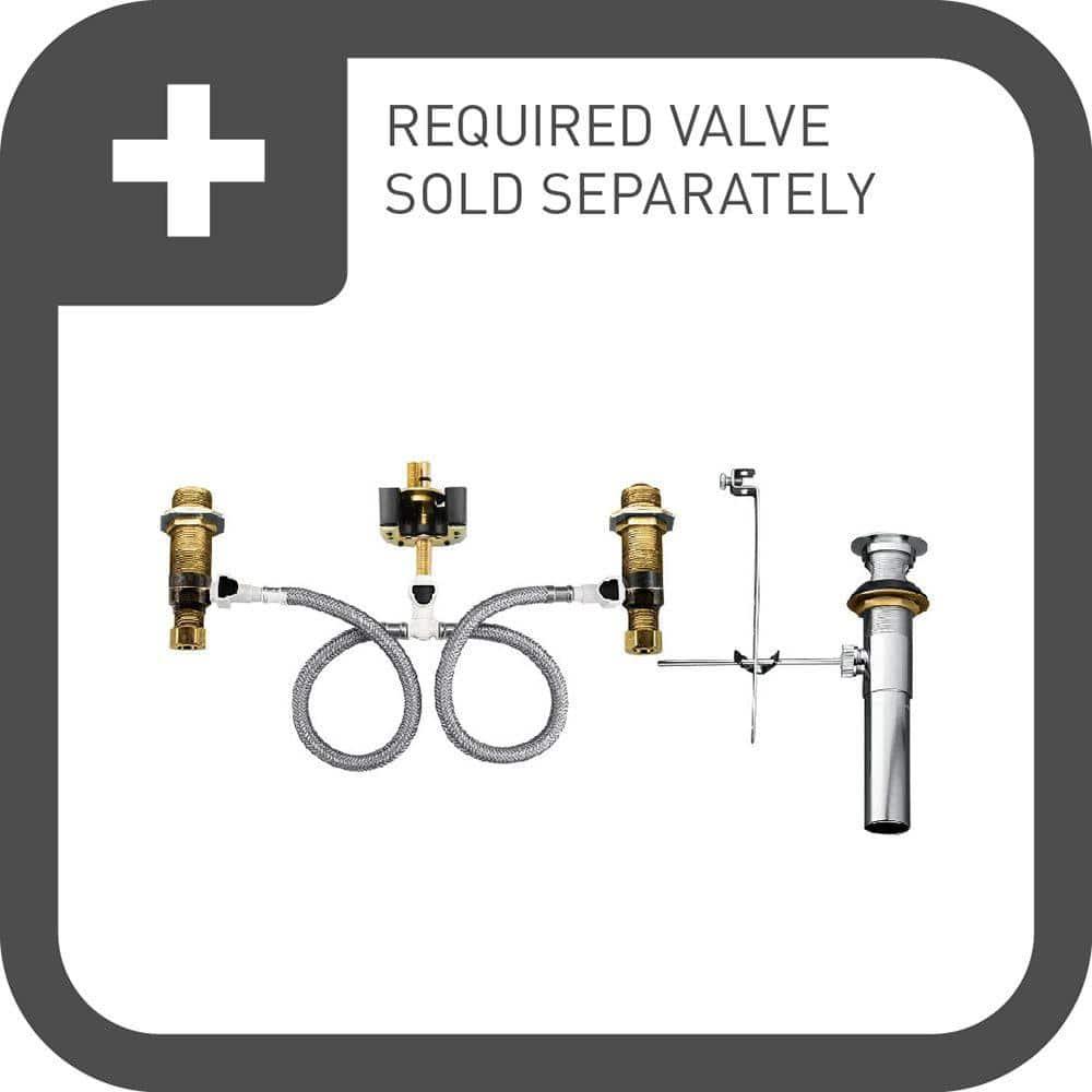 Moen Dartmoor Two-Handle Widespread Bathroom Faucet Trim Kit, Valve Required