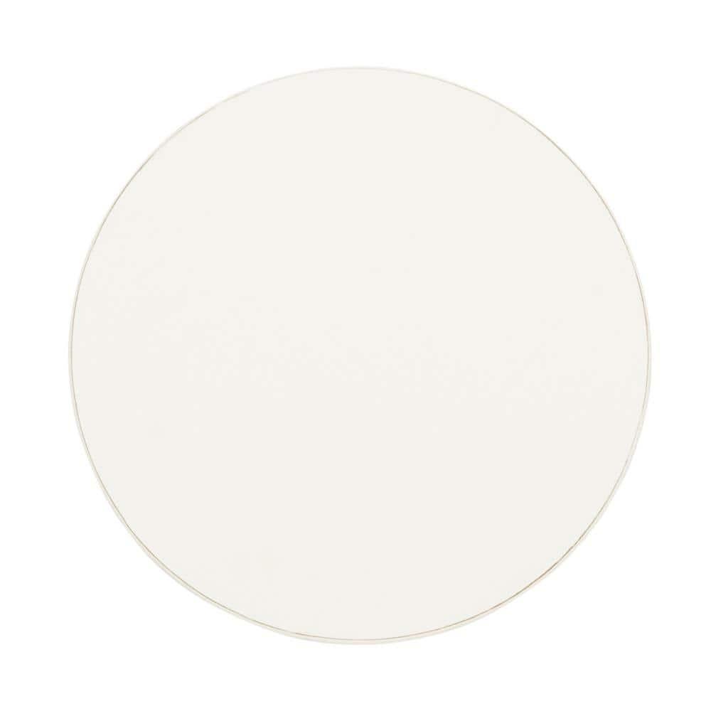 Orion Round Accent Table - Vintage White - Safavieh.