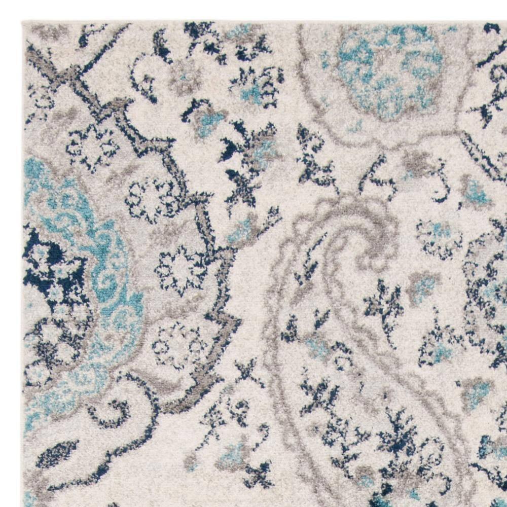 Madison MAD600 Power Loomed Indoor Area Rug - Cream/Light Grey - 6'7"x9'2" - Safavieh