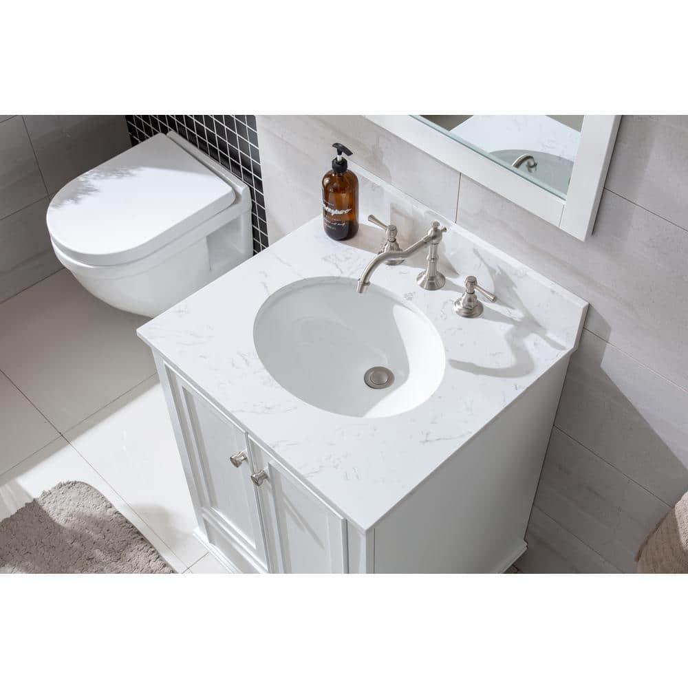 Melissa 24" Single Vanity - Grain White