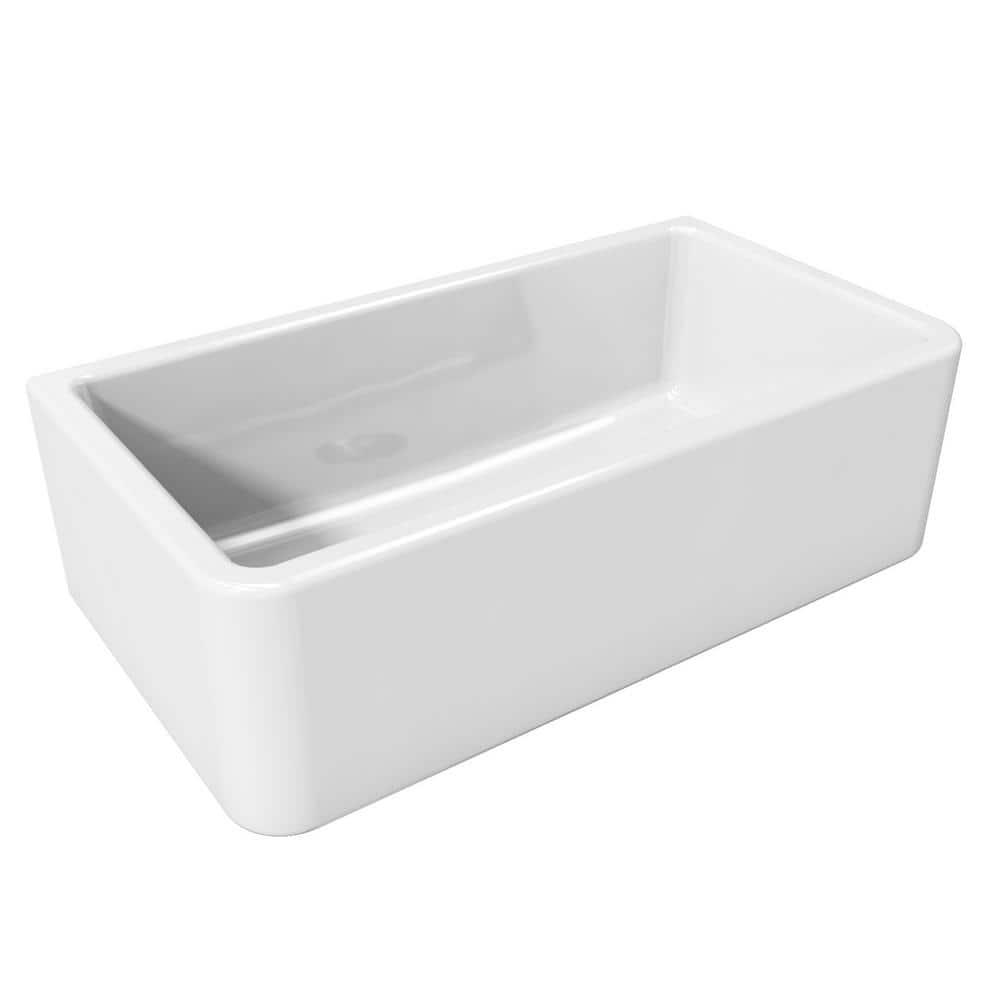 Latoscana LFS3318W 33 in. Fireclay Single Bowl Kitchen Sink