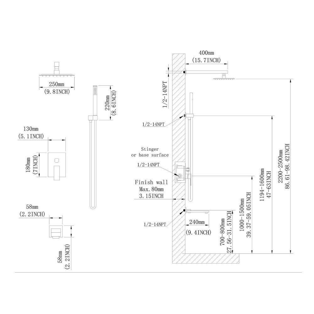 All-In-One Kit with Rough in-Valve