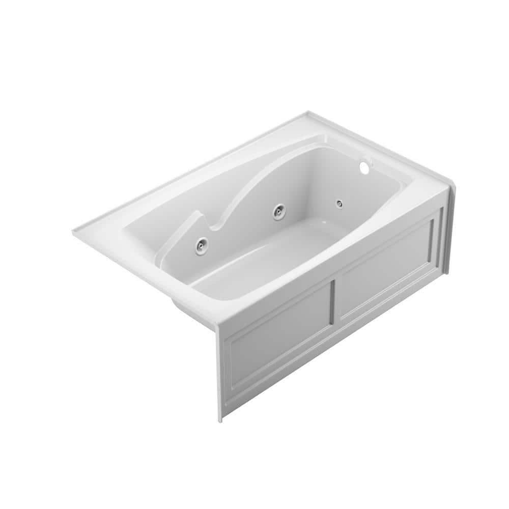 Cetra 60" x 36" Alcove Whirlpool Bathtub