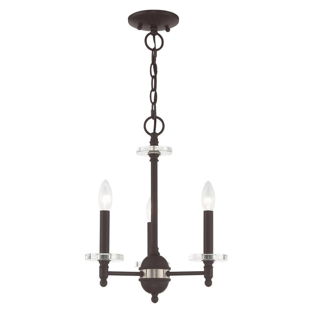 Livex Lighting Bennington 3 - Light Chandelier in  Bronze