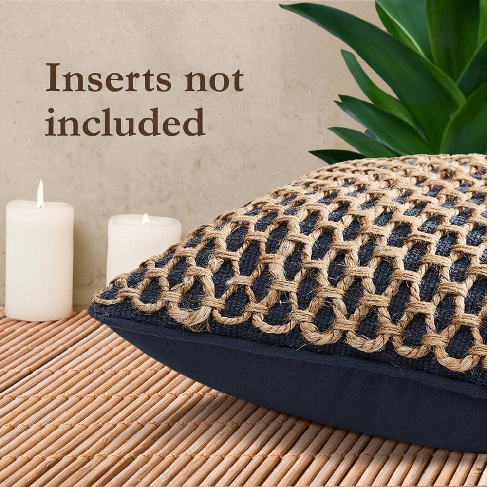 Boho Living Boho Living Jada Decorative Pillow Collection Living Cotton Blend Square Throw Pillow Cover (Set of 2)