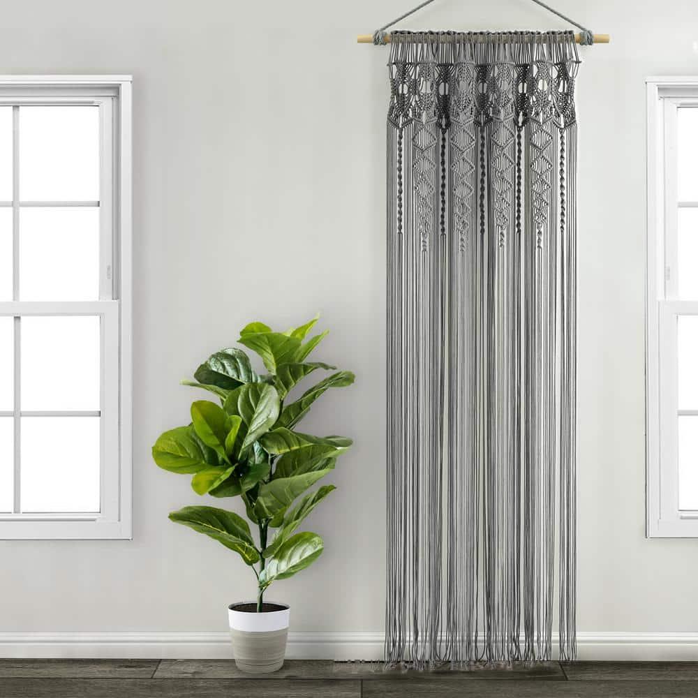 Reyna Cotton Semi Sheer Curtain Panel
